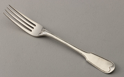 Extremely Rare Cape Silver Fiddle Thread Without Shoulders Table Fork - Lawrence Twentyman (1st example)